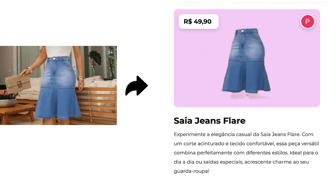 Mulher em loja usando celular para organizar produtos